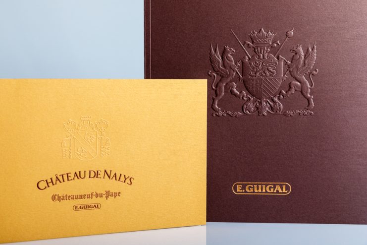 Brochures Domaine Guigal et Château de Nalys